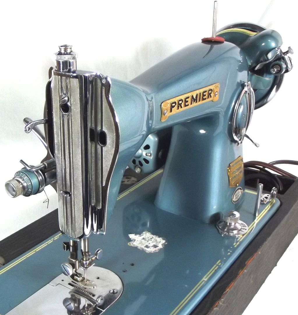 Vintage PREMIERZENITH Super DeluxeMetallic BlueSewing Machine