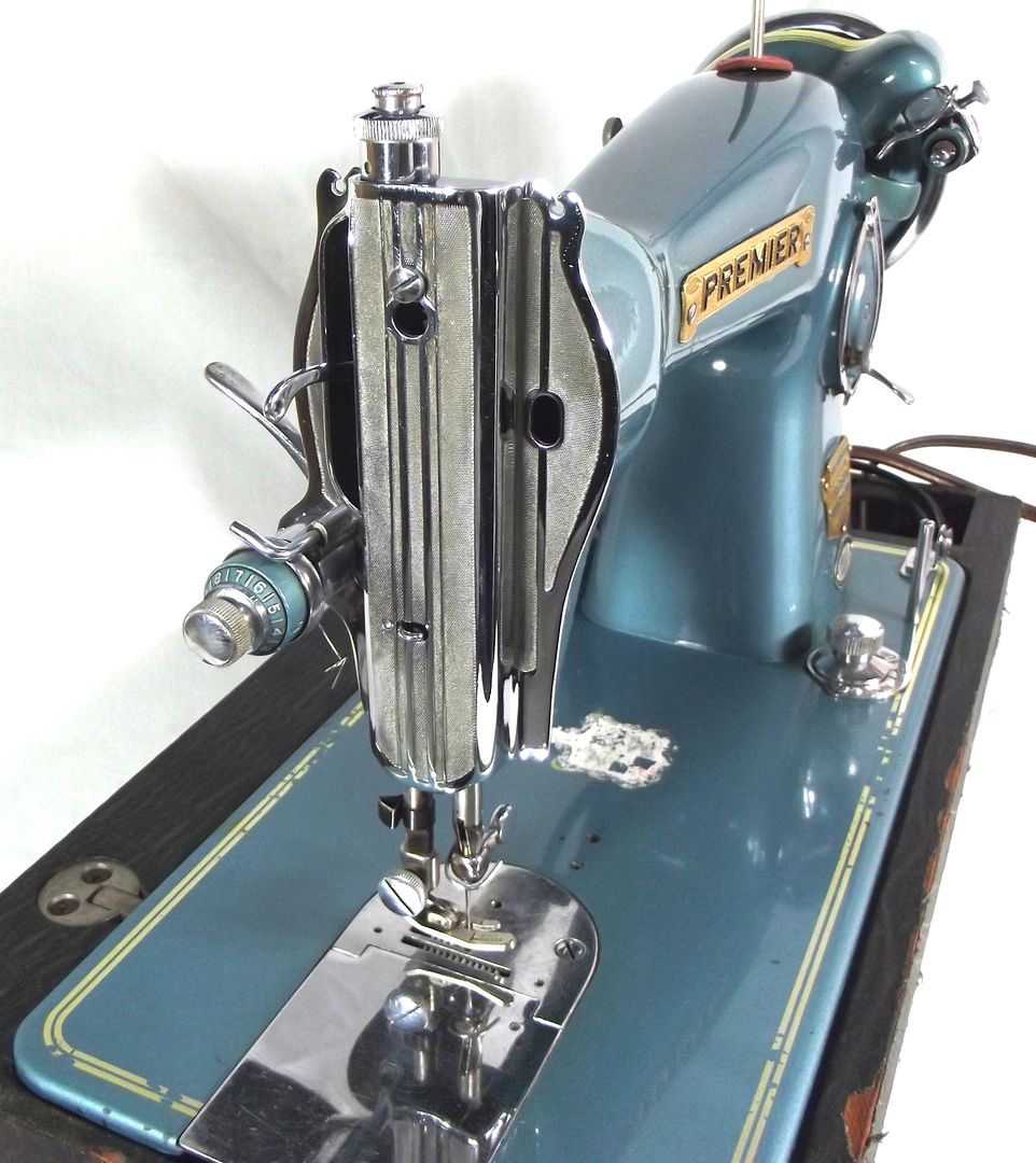 Vintage PREMIERZENITH Super DeluxeMetallic BlueSewing Machine