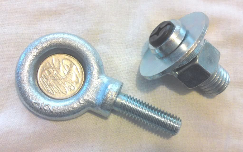 3X REMOVEABLE TIE DOWN BED BOLTS