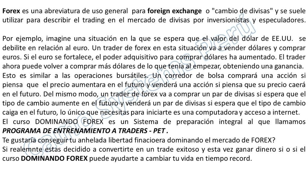 Dominando el forex