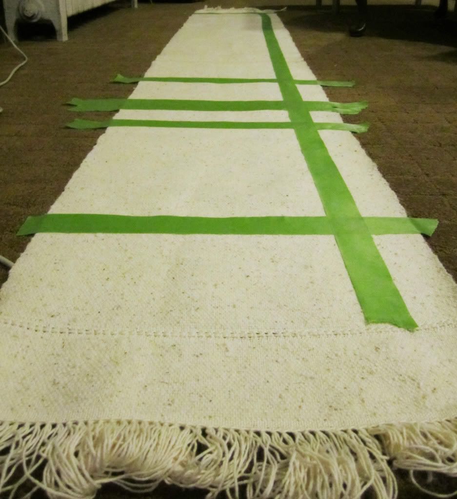 DIY painted rug