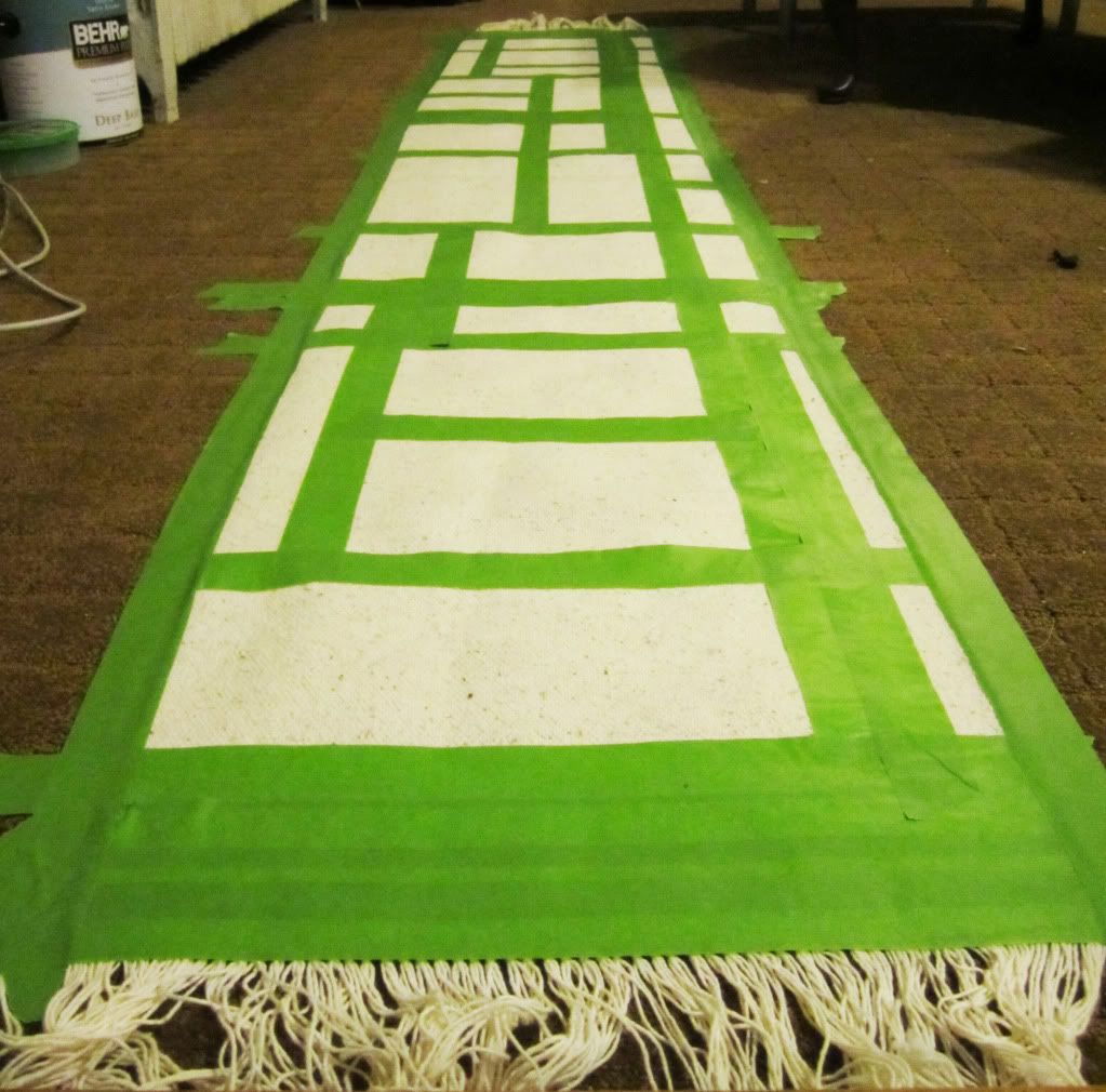 DIY painted rug