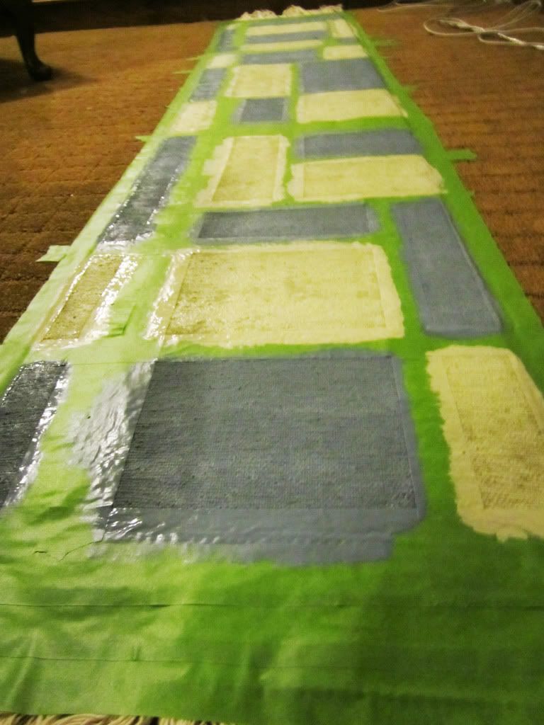 DIY painted rug