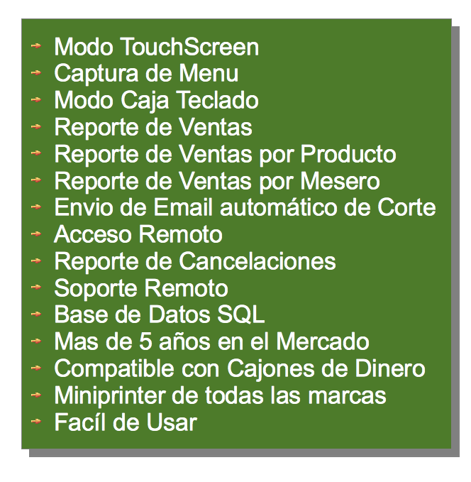 Detalle del Producto Caracteristicas