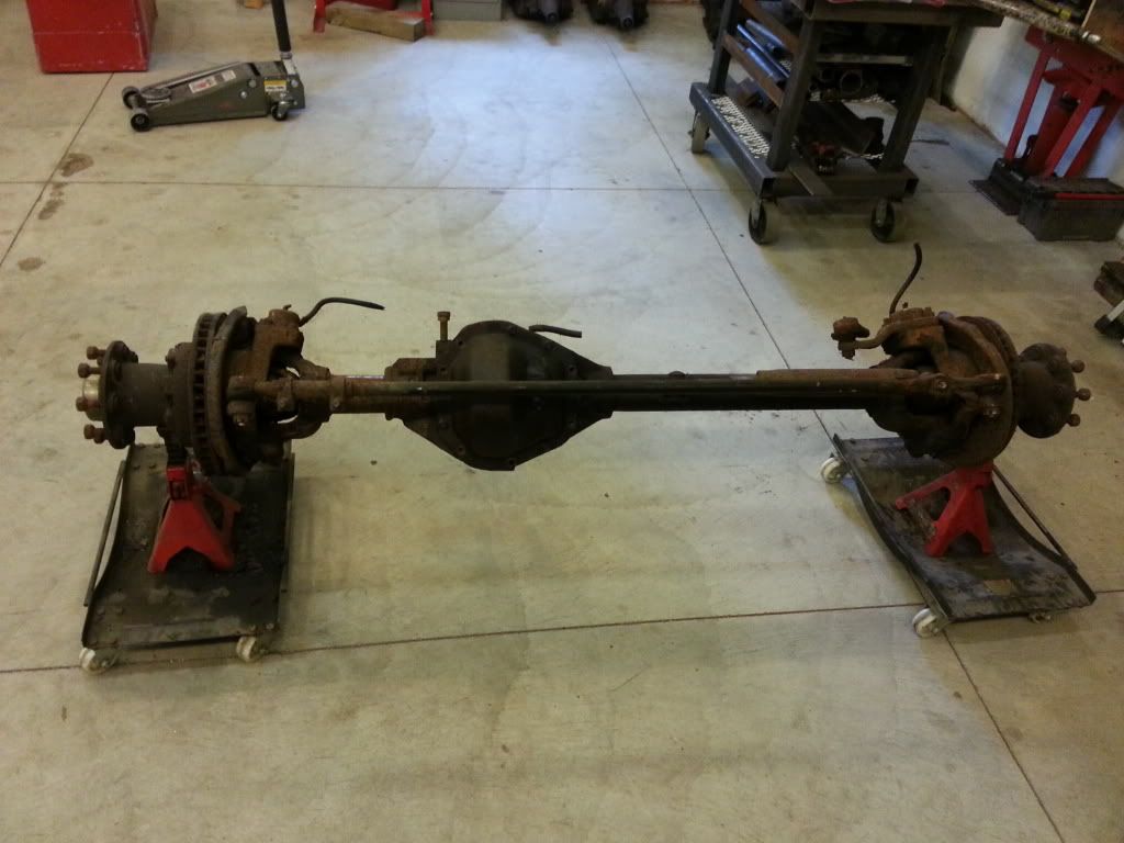 Complete Axle(s) Chevy tons dana 60 front 14 bolt rear trussed drw