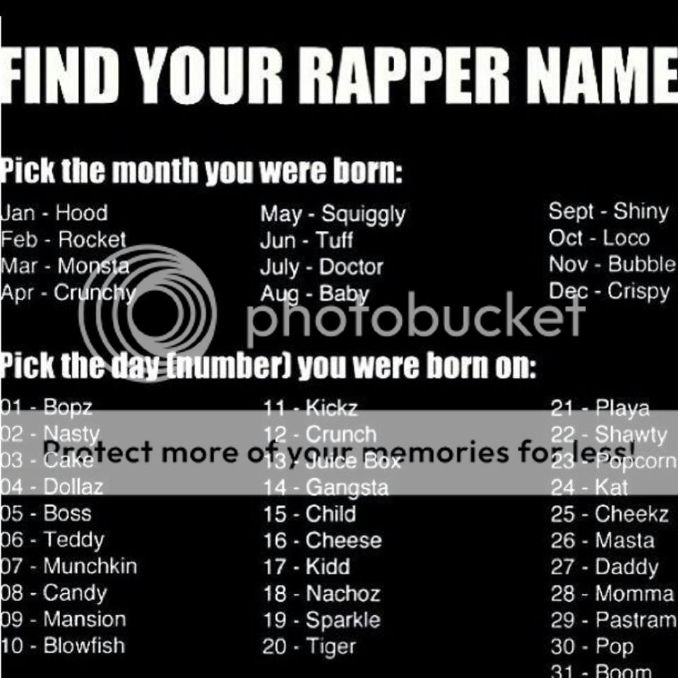  Whats your rapper name BabyCenter