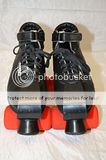   BY SURE GRIP WOMENS 10 BLACK LEATHER OUTDOOR ROLLER SKATES