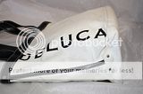 DEAN & DELUCA CANVAS WHITE LOGO PRINTED BUCKET SHOPPER TOTE BAG 