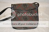 DOONEY & BOURKE NEW MINI SQUARE FLAP SIGNATURE QUILTED PETITE SHOULDER 