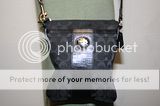 COACH NEW D1120 43976 SUTTON SIGNATURE BLACK SLIM SWINGPACK X BODY BAG 