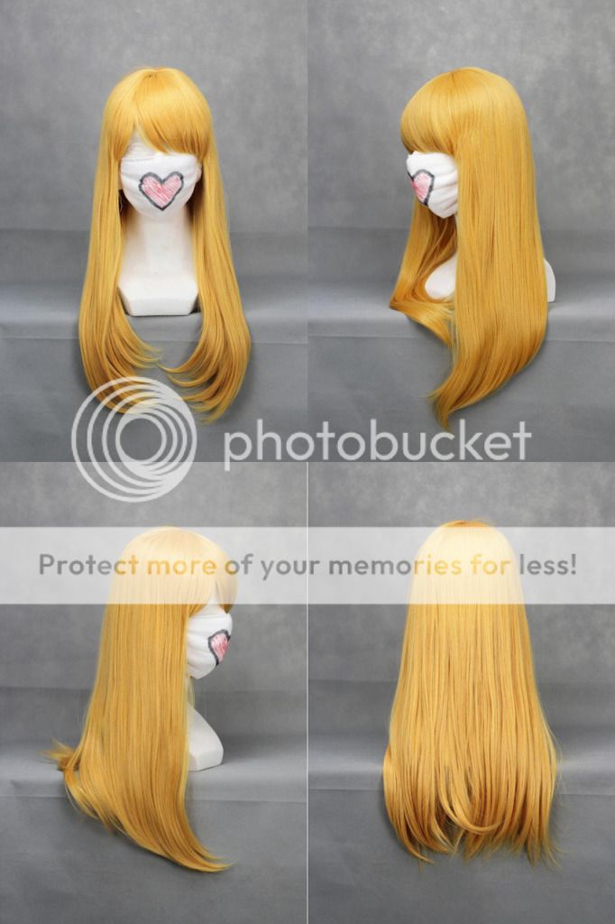 Fairy Tail Lucy Cosplay Wig Hair Costume Blonde Ponytail 176A